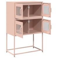 Credenza-Buffet-Armadio da cucina Rosa 68x39x107 cm in Acciaio 665045