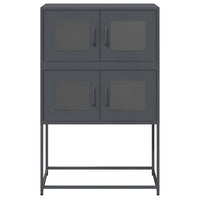 Credenza-Buffet-Armadio da cucina Antracite 68x39x107 cm Acciaio 504132