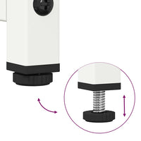 Credenza Bianca 68x39x107 cm in Acciaio 853349