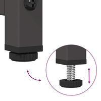 Credenza-Buffet-Armadio da cucina Nera 68x39x123 cm in Acciaio 176164