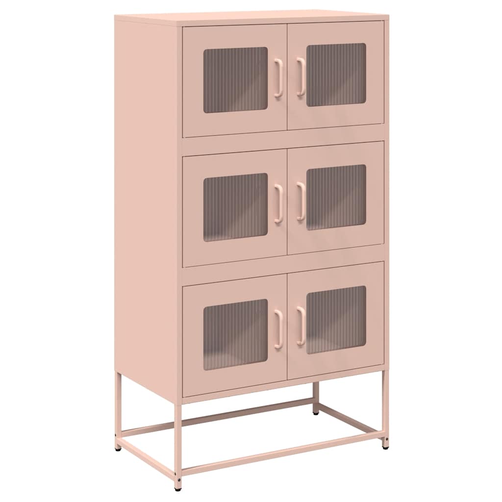 Credenza-Buffet-Armadio da cucina Rosa 68x39x123 cm in Acciaio 459007