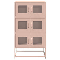 Credenza-Buffet-Armadio da cucina Rosa 68x39x123 cm in Acciaio 459007