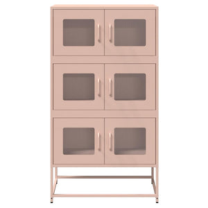 Credenza-Buffet-Armadio da cucina Rosa 68x39x123 cm in Acciaio 459007