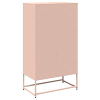 vidaXL Credenza Rosa 68x39x123 cm in Acciaio