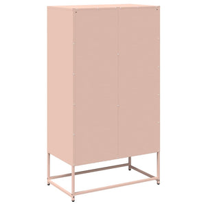 vidaXL Credenza Rosa 68x39x123 cm in Acciaio