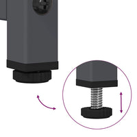 Credenza-Buffet-Armadio da cucina Antracite 68x39x123 cm Acciaio 473827