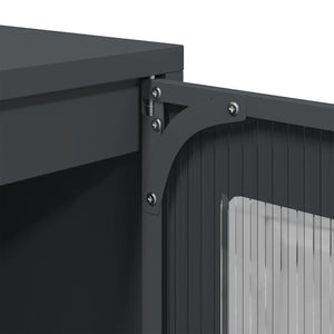vidaXL Credenza Antracite 68x39x123 cm Acciaio