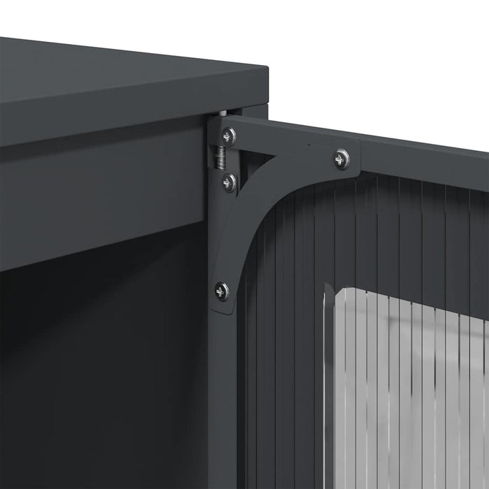 vidaXL Credenza Antracite 68x39x123 cm Acciaio