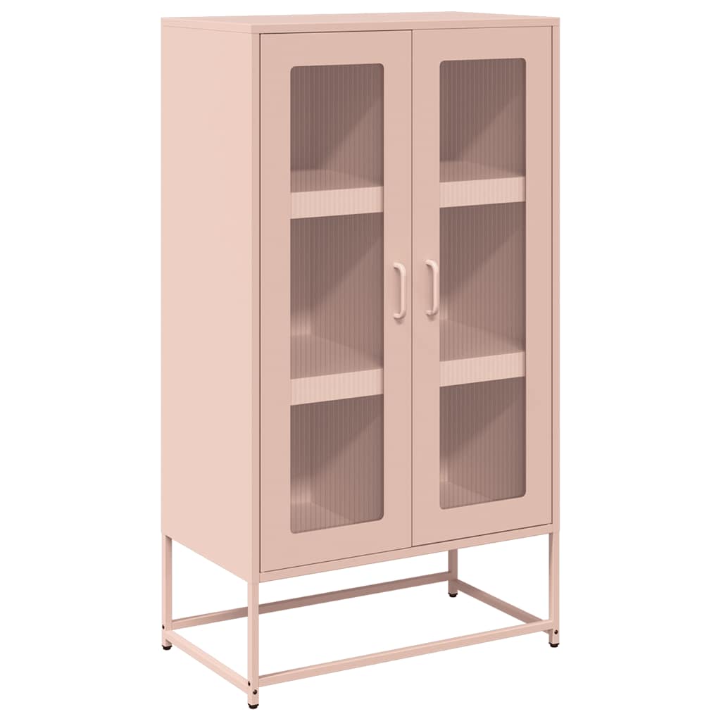 Credenza-Buffet-Armadio da cucina Rosa 68x39x123 cm in Acciaio 766041