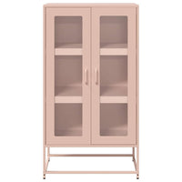 Credenza Rosa 68x39x123 cm in Acciaio