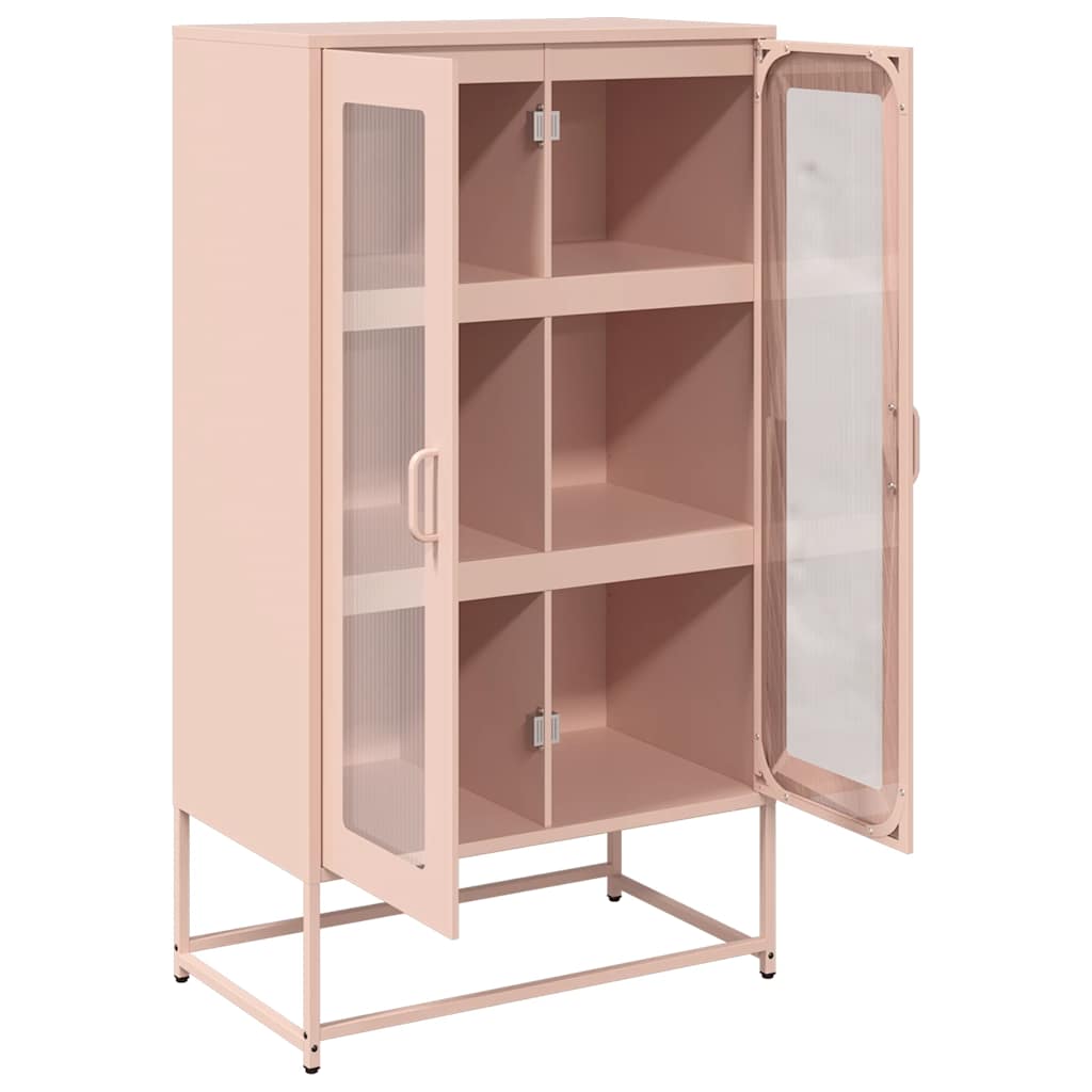 Credenza Rosa 68x39x123 cm in Acciaio 853357