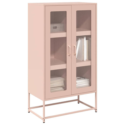 Credenza Rosa 68x39x123 cm in Acciaio