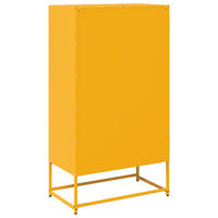 Credenza Giallo Senape 68x39x123 cm in Acciaio 853359