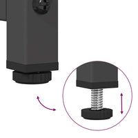 Credenza-Buffet-Armadio da cucina Nera 68x39x111,5 cm Acciaio 857253