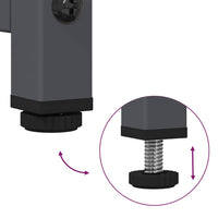 Credenza Antracite 68x39x111,5 cm Acciaio 853364