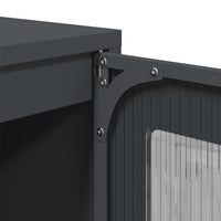 Credenza Antracite 68x39x111,5 cm Acciaio 853364