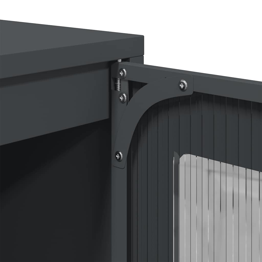 vidaXL Credenza Antracite 68x39x111,5 cm Acciaio