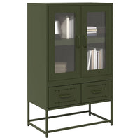 Credenza Verde Oliva 68x39x111,5 cm in Acciaio 853366