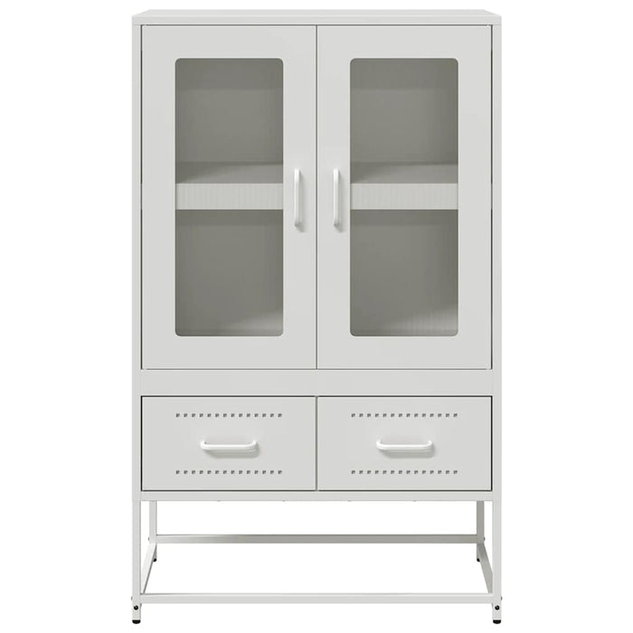 vidaXL Credenza Bianca 68x39x111,5 cm Acciaio