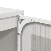 vidaXL Credenza Bianca 68x39x111,5 cm Acciaio