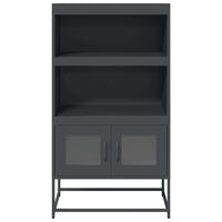 vidaXL Credenza Antracite 68x39x123 cm Acciaio