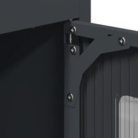 vidaXL Credenza Antracite 68x39x123 cm Acciaio