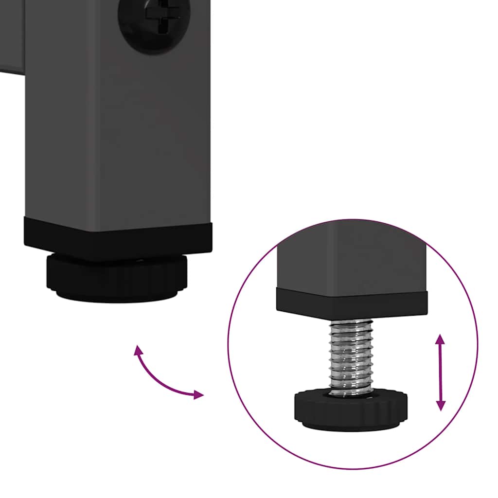 Credenza-Buffet-Armadio da cucina Nera 68x39x107 cm in Acciaio 923142