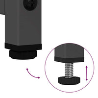 Credenza-Buffet-Armadio da cucina Nera 68x39x107 cm in Acciaio 923142