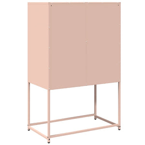 Credenza-Buffet-Armadio da cucina Rosa 68x39x107 cm in Acciaio 865745