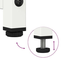 Credenza-Buffet-Armadio da cucina Bianca 68x39x107 cm in Acciaio 980969