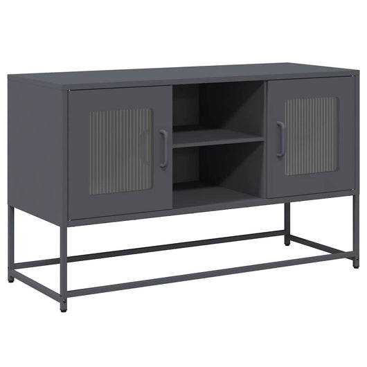 Mobile TV-Credenza TV-Console TV Antracite 100,5x39x60,5 cm in Acciaio 509657