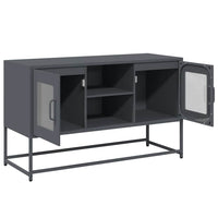 Mobile TV-Credenza TV-Console TV Antracite 100,5x39x60,5 cm in Acciaio 509657