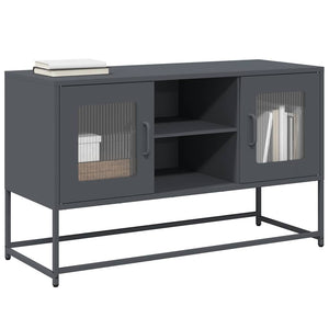 Mobile TV-Credenza TV-Console TV Antracite 100,5x39x60,5 cm in Acciaio 509657