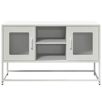 Mobile TV-Credenza TV-Console TV Bianco 100,5x39x60,5 cm in Acciaio 403536