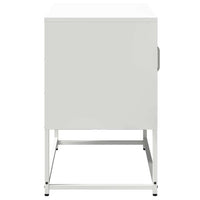 Mobile TV-Credenza TV-Console TV Bianco 68x39x60,5 cm in Acciaio 561997