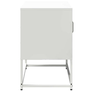 Mobile TV-Credenza TV-Console TV Bianco 68x39x60,5 cm in Acciaio 561997