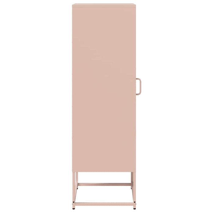 vidaXL Credenza Rosa 36x39x123 cm Acciaio Laminato a Freddo