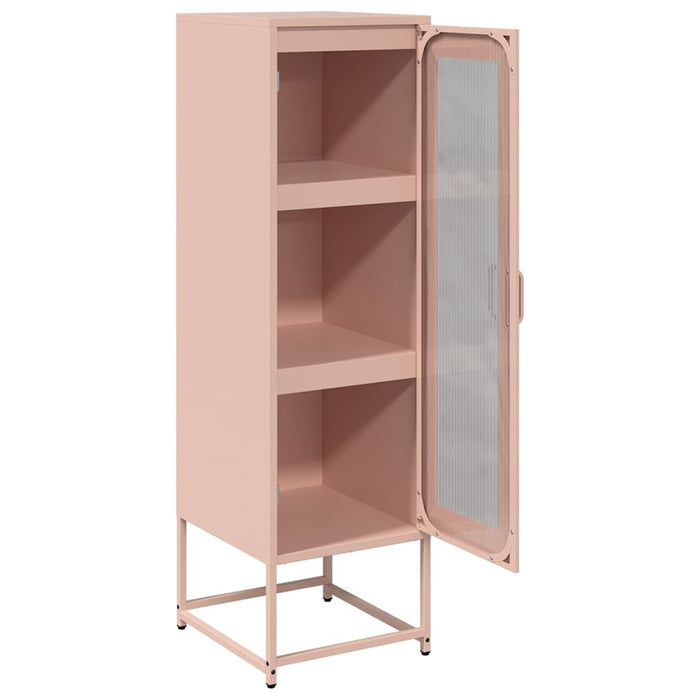 vidaXL Credenza Rosa 36x39x123 cm Acciaio Laminato a Freddo