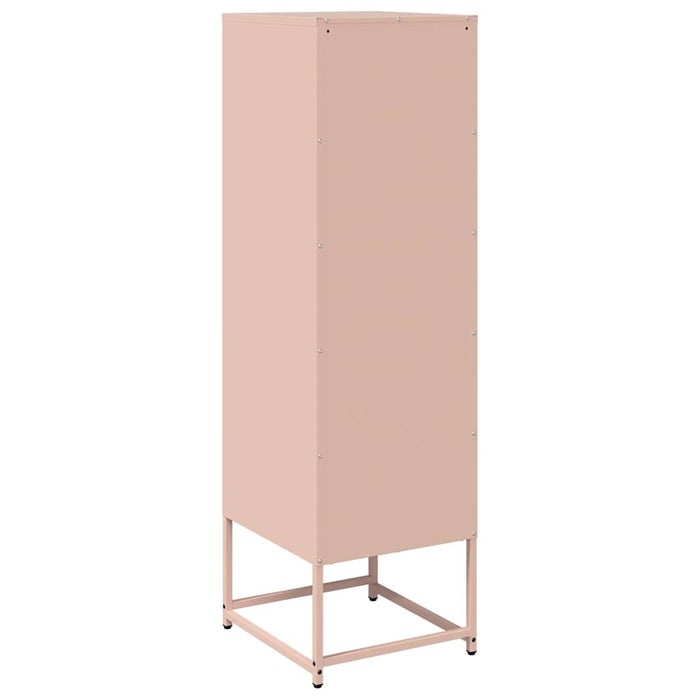 vidaXL Credenza Rosa 36x39x123 cm Acciaio Laminato a Freddo