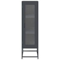 Credenza Antracite 36x39x123 cm Acciaio Laminato a Freddo