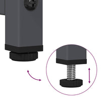 Credenza Antracite 36x39x123 cm Acciaio Laminato a Freddo 853394