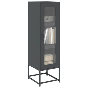 Credenza-Buffet-Armadio da cucina Antracite 36x39x123 cm Acciaio Laminato a Freddo