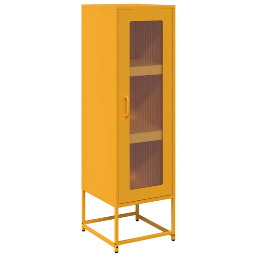 Credenza Giallo Senape 36x39x123 Acciaio Laminato Freddo