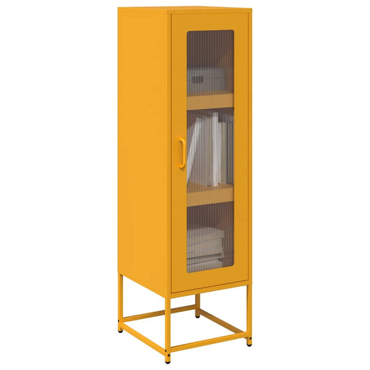 Credenza Giallo Senape 36x39x123 Acciaio Laminato Freddo
