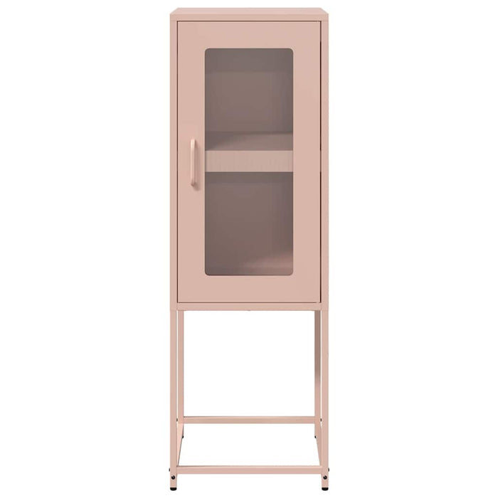 vidaXL Credenza Rosa 36x39x107 cm in Acciaio Laminato a Freddo