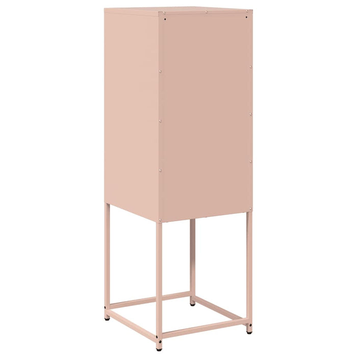 vidaXL Credenza Rosa 36x39x107 cm in Acciaio Laminato a Freddo