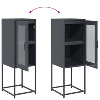 vidaXL Credenza Antracite 36x39x107 cm in Acciaio Laminato a Freddo