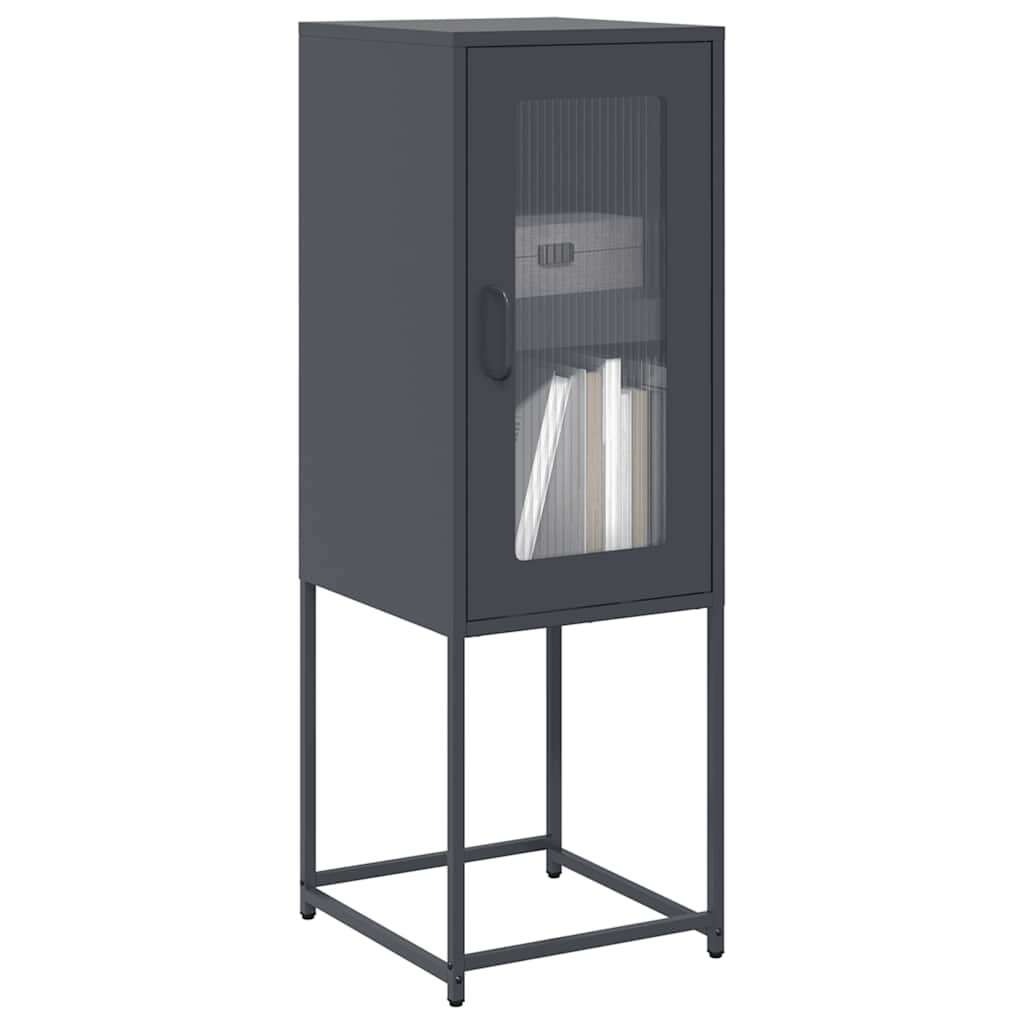 vidaXL Credenza Antracite 36x39x107 cm in Acciaio Laminato a Freddo