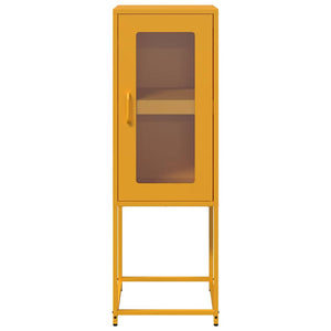 vidaXL Credenza Giallo Senape 36x39x107 cm Acciaio Laminato a Freddo