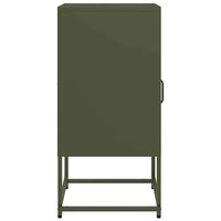 vidaXL Comodino Verde Oliva 36x39x78 cm in Acciaio Laminato a Freddo